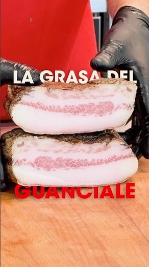 La grasa del guanciale nos sirve para dar sabor a otros platos