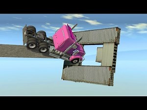Beamng drive - Improbable Truck Stunts