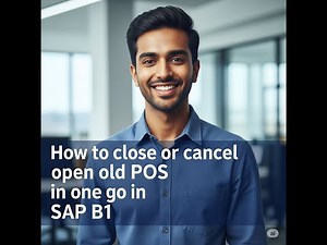 How to close multiple Purchase Orders in SAP Business One | SAP B1 Tips with Anand.