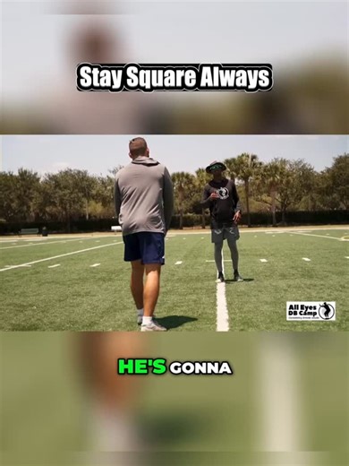 Chad Wilson - All Eyes DB Camp on Instagram: "DBs, especially safeties often open their shoulders when attacked with speed, leading to bad positions. Learn how to react properly and avoid getting spun or broken down. Master the hip flip! Watch Full Episode: The Backpedal Blueprint: 3 Pro Techniques to DOMINATE in Off-Man Coverage• DB Tip Clips https://youtu.be/P_nEZuMbitw?si=JMg8mjO20USvXxwK"