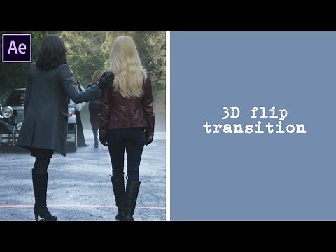 after effects tutorial | 3d flip transition