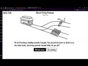 Absurd Trolley Problems level 1-10 walkthrough playing on neal fun