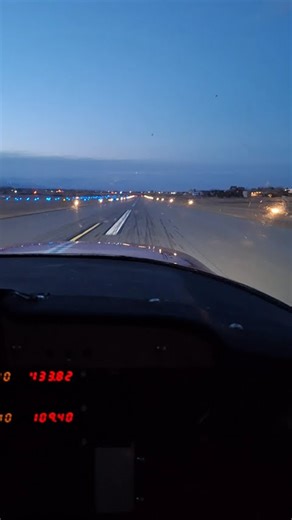Cessna 150 Dusk Takeoff #airplane #aviation #pilotlife