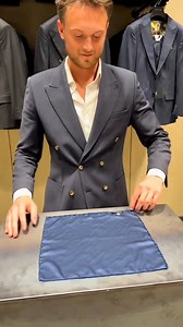 Learn how to fold a pocket square like a pro and add the perfect finishing touch to any suit. Whether it's a formal event or a casual affair, this simple trick enhances your look with elegance and sophistication. #PocketSquarePerfection #StyleTips #ElevateYourLook | hollo_men