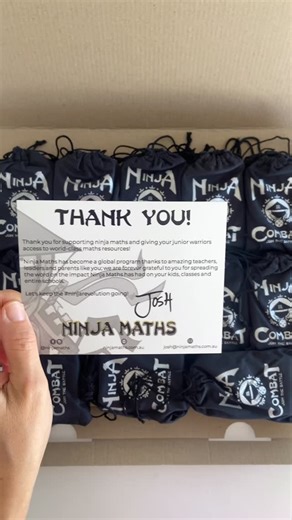 Ninja Maths 🥷 ➕➖✖️➗ on Instagram: "Unboxing and boxing up our latest order of Ninja Combat games. Making maths fun is what we do and it makes us so happy to know that the kids will be able learn while have fun with these decks #teachersofinstagram #mathfun #teachers #iteachtoo #ninjamaths"