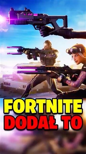 FORTNITE DODAŁ TO DO GRY TERAZ!! #shorts