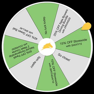 60 reactions · 16 comments | Feeling lucky? Spin the wheel on our site to try your luck at one of these awesome deals! https://www.parelli.com/ | Parelli Natural Horsemanship | Facebook