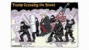 美国trump政治漫画