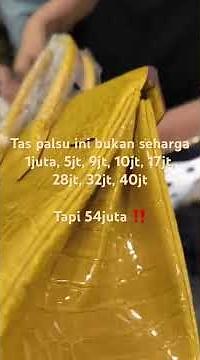 54 Juta Buat Tas Palsu? Itu Uang Buat Nikahin Orang‼️
