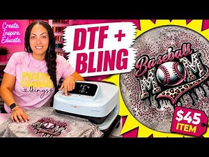 Mix DTF + Bling and Make $$$ | Step by Step | For Beginners