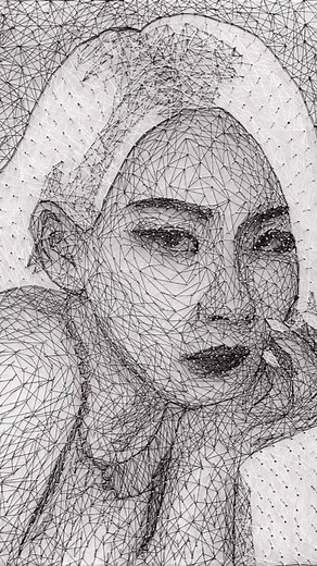 CL string art #foryou #fyp #foryoupage #fy #fypシ #art #artwork #tiktokart #tiktokph #cl #2ne1 #stringart #tiktokph