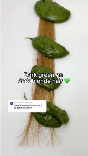 Green on dark blonde hair 💚 Pallure Color Pigment Refresher semi-permanent mask