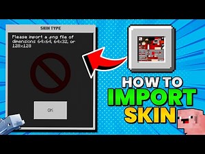 How To Import "CUSTOM SKINS" In Minecraft PE!⚡ [EASY]