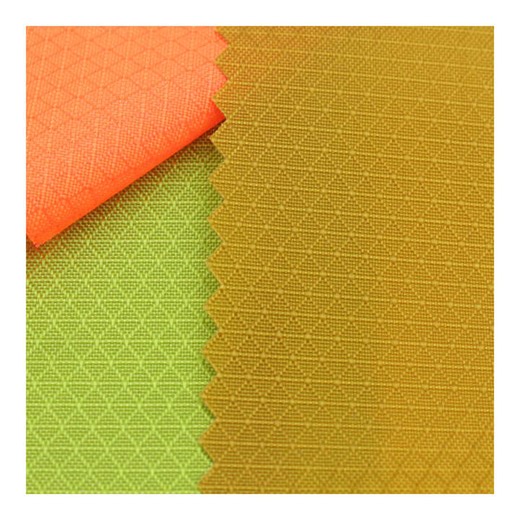 Water Repellent 210D Diamond Ripstop Nylon Fabric with Pu Coated