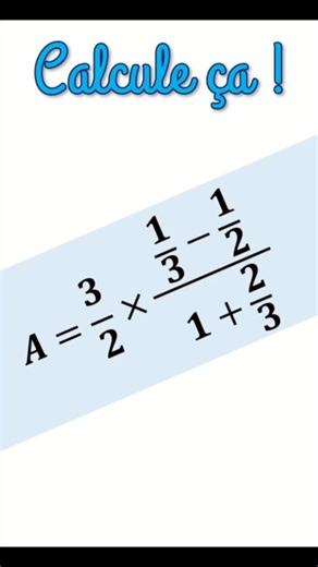 Fraction calcul 2 #maths