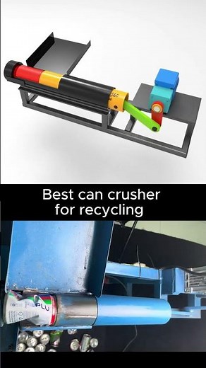 Best can crusher for recycling #3ddesign #productdesign #automation #machine #mechanism #engineering