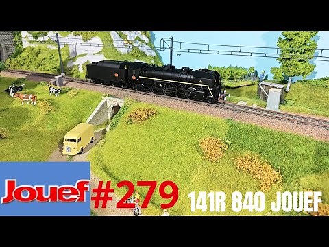 #279 JOUEF 141R 840 HO déballage locomotive vapeur diorama 1/87 train modélisme ferroviaire