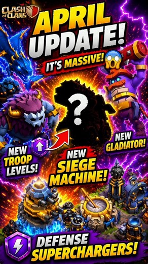This Update is CRAZY 😳 (COC April Update) #gamingrascal #shorts