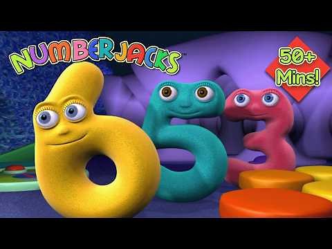 Maths, Puzzles & Fun! 😁🏫 Numberjacks FULL Episode Compilation | 50+ Mins