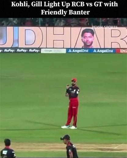 Virat kohli X Shubman Gill - funny banter | Rcb vs Gt | #ipl | #kohli | #shorts