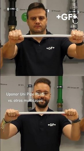 Uponor Uni Pipe PLUS - Comparativa radio de curvatura