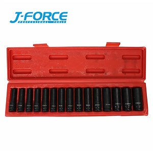 [Hot Item] 15PCS Deep Impact Socket 1/2 Standard Impact Set Tool