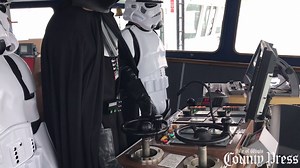17K views · 555 reactions | May the Fourth be with you - check out Red Funnel Isle of Wight Ferries Star Wars Day stunt, which included changing the Red Falcon into the Millennium Falcon. www.iwcp.co.uk/news/Star-Wars-Day-on-the-Isle-of-Wight-Red-Falcon-becomes-the-Millennium-Falcon-314995.aspx | Isle of Wight County Press | Facebook