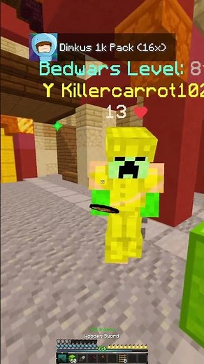 The 3 best 1.8.9 bedwars and pvp texture packs #shorts #gaming #minecraft #hypixel #bedwars