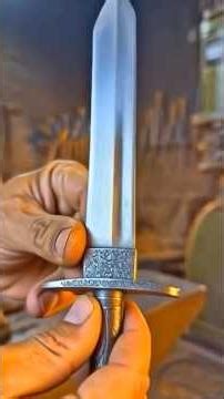 Big Rusty Iron Block Turned Into 3-Inch Mini Sword ⚔️ | Incredible Metal Transformation