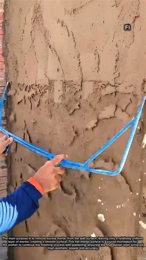 Remove excess mortar