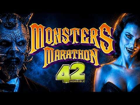 MONSTERS Marathon - 5+ Hours of Creepy Late Night Horror TV & Retro Commercials Cursed VHS - CH. 42