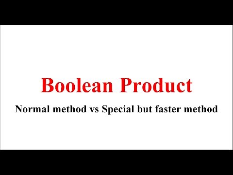 Discrete Mathematics - Boolean Product