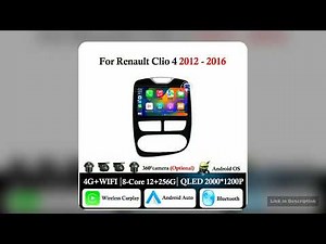 10 For Renault Clio 4 2012 2016 Carplay Car Radio Multimedia Video Player Android Auto 4G WIFI GPS