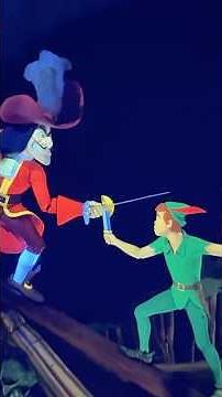 Disneyland 2025 Halloween Time Peter Pan Ride Fantasyland Walking People Watching Walt Disney