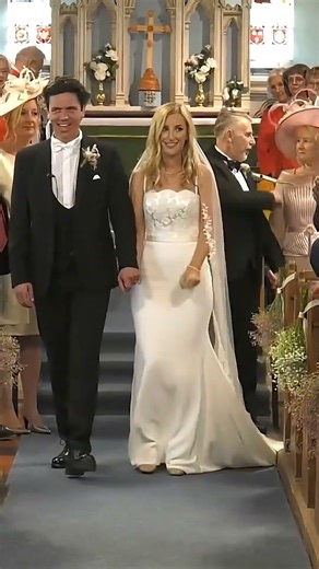 Bride & Groom Walk Up The Aisle