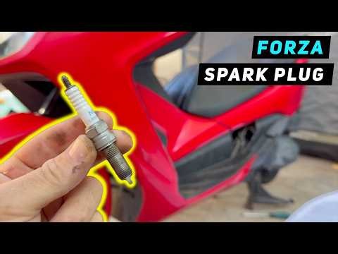 Honda Forza 300 - Spark Plug Change | Mitch's Scooter Stuff