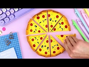 Origami of Paper Pizza 🍕😋| How to make squishy easily
