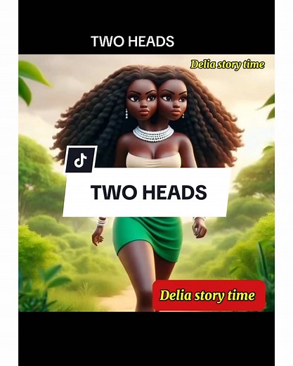 TWO HEADS, tap li..nk on my bio for full story! Written by @Optimilia a fictional tale. #mysteriousstories #twoheads #deliastorytime #aistorytelling #africantales