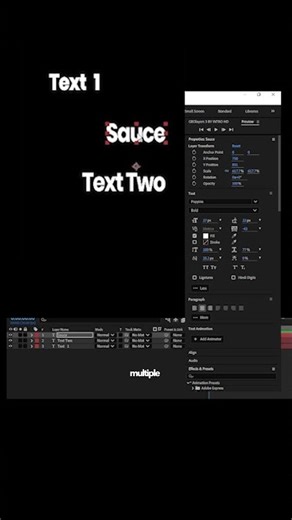 Align Text like a Pro in After effects #aftereffects #alightmotion