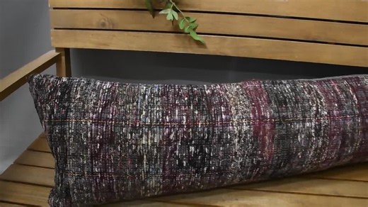 Interior Designer Pillow, Kilim Pillow Cover, 12x42 Vintage Kilim Throw Pillow, Throw Kilim Pillow, Red Cushion Case, Turkish Lumbar Pillow - Etsy