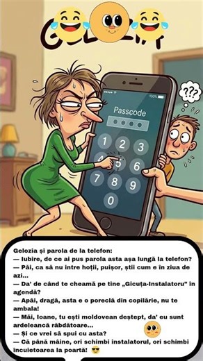 Gelozia și parola de la telefon! 😛😛 #funny #euromania #glume #duet #humor #perte #comedy #telefon