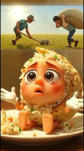 “I Am Leftover Food | Emotional 3D Animated Short | Don’t Waste Food” #youtubeshorts