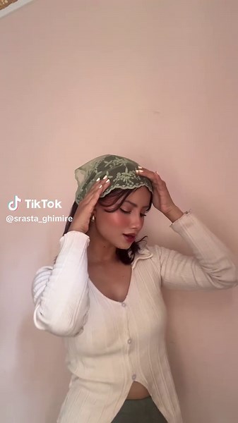 Bandana alwayssss ❤️ #explore #explorepage #foryou #foryoupage #trending #nepalitiktok #cute #style #fashion