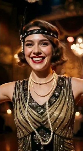 Golden Fringe Charleston 💃 | 1920s Flapper Dance