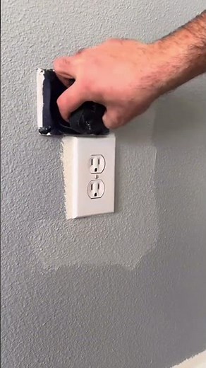 How to easily paint all four sides of an electrical outlet in a wall
