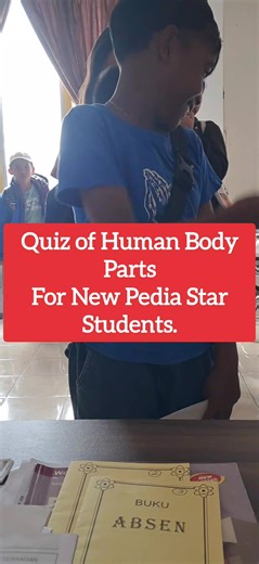 Human Body Part Quiz for New Pedia Star Students