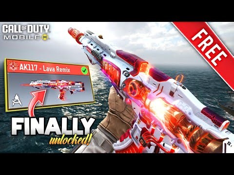 Finally Unlocked the Free Mythic AK117 Lava Remix in CODM