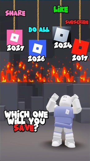 SAVE ONE, KILL THE Old vs New vs Future Roblox Logo 🤩 #robloxshorts