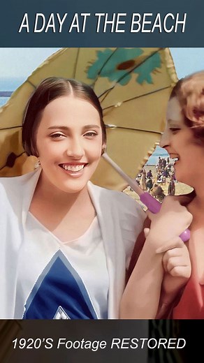 73K views · 10K reactions | A Day at the Beach: Roaring 20s Footage...