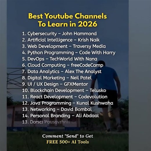 Best Youtube Channels To Learn in 2026
